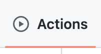 GitHub Actions tab